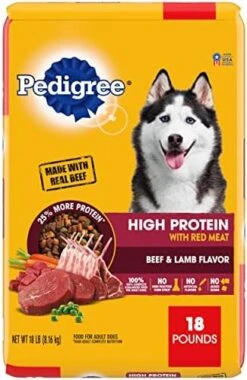 Pedigree High Protein Adult Dry Dog Food Beef And Lamb Flavor Dog Kibble, 18 Lb. Bag -Dog Supplies Store 51wVjm6xFPL. AC