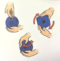 Kruuse Buster Food Cube Feeder, Purple -Dog Supplies Store 51waoE4h6VL