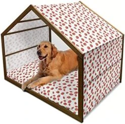 Lunarable Vegetables Wooden Dog House, Ornate Food Garlic Pepper Cauliflower Delicious Plants Image, Outdoor & Indoor Portable Dog Kennel With Pillow And Cover, X-Large, Lime Green Yellow 21 Lunarable Vegetables Wooden Dog House, Ornate Food Garlic Pepper Cauliflower Delicious Plants Image, Outdoor & Indoor Portable Dog Kennel With Pillow And Cover, X-Large, Lime Green Yellow -Dog Supplies Store 51wh sGkE8L. AC