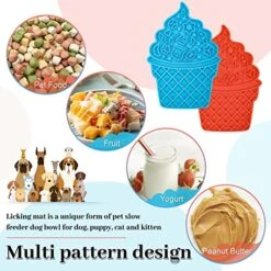 PatiencET Dog Licking Mat Ice Cream+ Bone 10 PatiencET Dog Licking Mat Ice Cream+ Bone -Dog Supplies Store 51xLLRzswpL