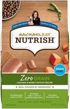 Rachael Ray Nutrish Zero Grain Dry Dog Food, Salmon & Sweet Potato Recipe, 23 Pounds -Dog Supplies Store 51xVu0twQL. AC