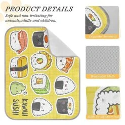 Washable Dog Cooling Mat Kawaii Sushi Rolls Nigiri Summer Cats Sleeping Mat Japanese Foods Plaid Dog Bed Mats 22x27.6inch Pet Ice Silk Sleep Kennel Pad Animal Sleep Bed For Home Outdoor Travel 9 Washable Dog Cooling Mat Kawaii Sushi Rolls Nigiri Summer Cats Sleeping Mat Japanese Foods Plaid Dog Bed Mats 22x27.6inch Pet Ice Silk Sleep Kennel Pad Animal Sleep Bed For Home Outdoor Travel -Dog Supplies Store 51yIlSa4LqL