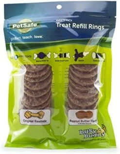 PetSafe Treat Rings - 16 Rings - Size B - Original & Busy Buddy Bristle Bone - Treat-Holding Toy For Dogs - Purple, Large -Dog Supplies Store 51yRVQJ1FnL. AC