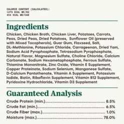 NUTRO PREMIUM LOAF Adult Natural Grain Free Wet Dog Food Slow Cooked Chicken, Potato, Carrot & Pea Recipe, 12.5 Oz. Cans (Pack Of 12) -Dog Supplies Store 51yraGd0gXL