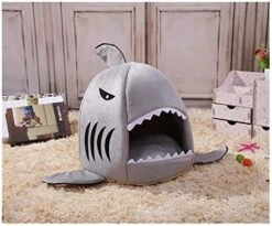 YangYan Dog House Shark Washable House Pet Bed Shark Dog Bed Cat Beds; Mats House Sleeping Sofa Bed Removable Cushion S/M For Dog Cat (Color : Pink, Size : M 0 4kg) -Dog Supplies Store 51zR8OnGgYL. AC