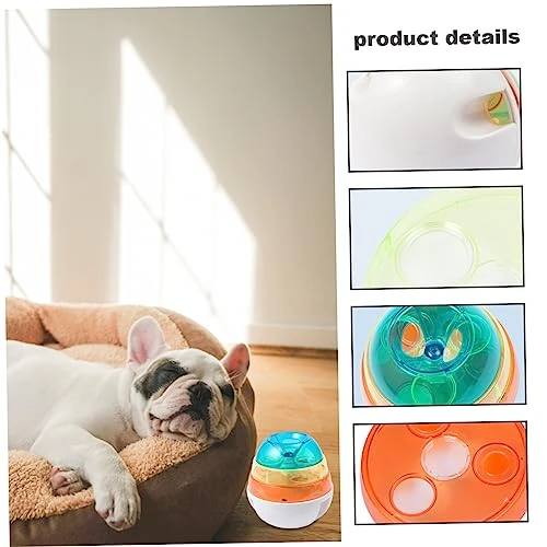 Pet Food Ball Toy Treat Tower Dog Cat Slow Feeder Dog Bowl Treat Dispenser Dog Toy Interactive Toys Pet Supplies For Dogs Cats (Colorful) 2 Pet Food Ball Toy Treat Tower Dog Cat Slow Feeder Dog Bowl Treat Dispenser Dog Toy Interactive Toys Pet Supplies For Dogs Cats (Colorful) - Image 2