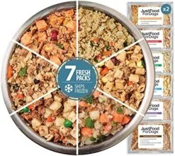 JustFoodForDogs Frozen Fresh Human Grade Dog Food, Fresh Starter Pack, (5.5 Oz - 9 Pack) 19 JustFoodForDogs Frozen Fresh Human Grade Dog Food, Fresh Starter Pack, (5.5 Oz - 9 Pack) -Dog Supplies Store 61 2AdMsUHL. AC