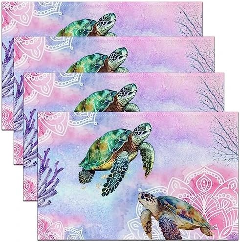 Kawaii Dogs Table Mats,Retro Puppy Oil Painting Lovely Pet Home Party Decor Meal Mats,Watercolor Dog Paw Print Cute Animals Stain Resistant Non-Slip Placemats 12x18 Set Of 4 15 Kawaii Dogs Table Mats,Retro Puppy Oil Painting Lovely Pet Home Party Decor Meal Mats,Watercolor Dog Paw Print Cute Animals Stain Resistant Non-Slip Placemats 12x18 Set Of 4 - Image 15