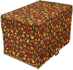 Lunarable Cinco De Mayo Dog Crate Cover, Pattern With Traditional Food Sombrero And Dia De Los Muertos Skull, Easy To Use Pet Kennel Cover For Small Dogs Puppies Kittens, 18 Inch, Multicolor 19 Lunarable Cinco De Mayo Dog Crate Cover, Pattern With Traditional Food Sombrero And Dia De Los Muertos Skull, Easy To Use Pet Kennel Cover For Small Dogs Puppies Kittens, 18 Inch, Multicolor -Dog Supplies Store 611qIZM58GL. AC 4