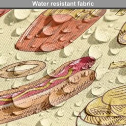 Lunarable Soda Dog Crate Cover, Fast-Food French Fries Hamburgers Onion Rings Wings Chips Retro Unhealthy Menu, Easy To Use Pet Kennel Cover For Small Dogs Puppies Kittens, 24 Inch, Multicolor -Dog Supplies Store 617q4ydmEUL