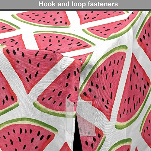Ambesonne Watermelon Dog Crate Cover, Exotic Fruit Pattern Simplistic Vegetarian Food, Easy To Use Pet Kennel Cover For Small Dogs Puppies Kittens, 22 Inch, Coral Green 4 Ambesonne Watermelon Dog Crate Cover, Exotic Fruit Pattern Simplistic Vegetarian Food, Easy To Use Pet Kennel Cover For Small Dogs Puppies Kittens, 22 Inch, Coral Green - Image 4