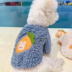 Dog Clothes Furry Carrot Rabbit Sweater Coat Suitable For Small Dogs Puppy Pet Cat Autumn And Winter Pet Cute Clothing Coat A1 XS A1 XS