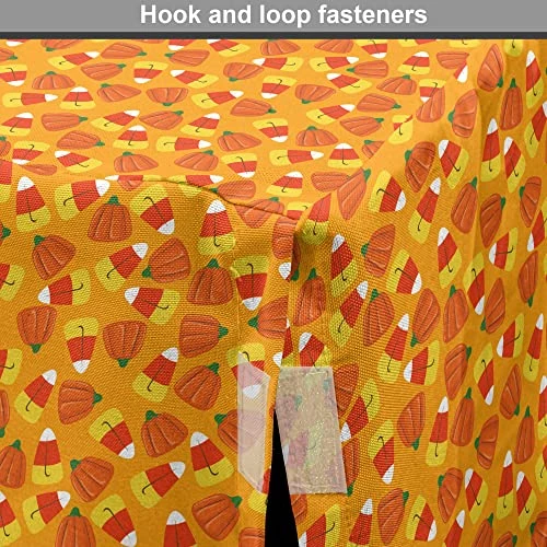 Lunarable Candy Corn Dog Crate Cover, Halloween Themed Pattern With Pumpkins And Food Repetition, Easy To Use Pet Kennel Cover For Small Dogs Puppies Kittens, 18 Inch, Orange Vermilion 4 Lunarable Candy Corn Dog Crate Cover, Halloween Themed Pattern With Pumpkins And Food Repetition, Easy To Use Pet Kennel Cover For Small Dogs Puppies Kittens, 18 Inch, Orange Vermilion - Image 4