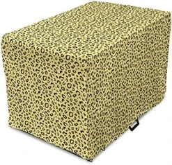 Lunarable Food Dog Crate Cover, Print Of Graphic Sketchy Popcorn In Irregular Shapes Movie Snacks, Easy To Use Pet Kennel Cover For Small Dogs Puppies Kittens, 24 Inch, Dark Cocoa And Earth Yellow -Dog Supplies Store 61GD7Sb5FcL. AC