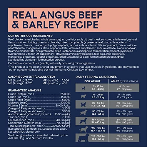 CANIDAE Pure Real Beef & Barley Recipe Adult Dry Dog 4 LB 4 CANIDAE Pure Real Beef & Barley Recipe Adult Dry Dog 4 LB - Image 4