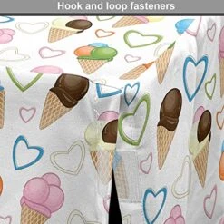 Lunarable Ice Cream Dog Crate Cover, Refreshing Summer Food With 3 Different Scoops And Colorful Hearts, Easy To Use Pet Kennel Cover For Small Dogs Puppies Kittens, 42 Inch, Multicolor 10 Lunarable Ice Cream Dog Crate Cover, Refreshing Summer Food With 3 Different Scoops And Colorful Hearts, Easy To Use Pet Kennel Cover For Small Dogs Puppies Kittens, 42 Inch, Multicolor -Dog Supplies Store 61HfvIaeWXL