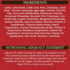 Zignature Lamb Canned Dog Food 13oz, Case Of 12 -Dog Supplies Store 61I9Lmeup1L