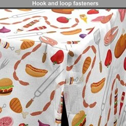 Lunarable BBQ Party Dog Crate Cover, Grilling Themed Food Elements Hamburger Hotdog Steak And Sausage Pattern Cooking, Easy To Use Pet Kennel Cover For Small Dogs Puppies Kittens, 48 Inch, Multicolor 17 Lunarable BBQ Party Dog Crate Cover, Grilling Themed Food Elements Hamburger Hotdog Steak And Sausage Pattern Cooking, Easy To Use Pet Kennel Cover For Small Dogs Puppies Kittens, 48 Inch, Multicolor -Dog Supplies Store 61JE6PmS8aL 1