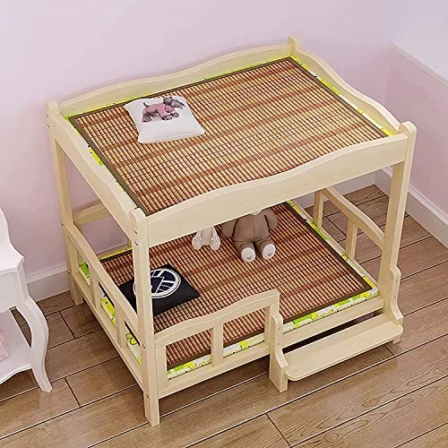 ANTWAX Pet Bed Double-Layer Dog Bed Pet Cot Elevated Dog Bed Without Mattress Wood Frame Kennel With Guardrail &Stairs Suitable For Cats And Small Dogs Dog Kennel 3 ANTWAX Pet Bed Double-Layer Dog Bed Pet Cot Elevated Dog Bed Without Mattress Wood Frame Kennel With Guardrail &Stairs Suitable For Cats And Small Dogs Dog Kennel - Image 3