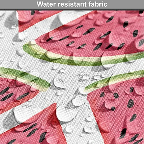 Ambesonne Watermelon Dog Crate Cover, Exotic Fruit Pattern Simplistic Vegetarian Food, Easy To Use Pet Kennel Cover For Small Dogs Puppies Kittens, 22 Inch, Coral Green 7 Ambesonne Watermelon Dog Crate Cover, Exotic Fruit Pattern Simplistic Vegetarian Food, Easy To Use Pet Kennel Cover For Small Dogs Puppies Kittens, 22 Inch, Coral Green - Image 7