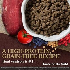 Taste Of The Wild Grain Free High Protein Real Meat Recipe Pine Forest Premium Dry Dog Food, Venison, 14 Pounds 12 Taste Of The Wild Grain Free High Protein Real Meat Recipe Pine Forest Premium Dry Dog Food, Venison, 14 Pounds -Dog Supplies Store 61TdUhL01RL 1
