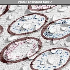 Ambesonne Dessert Dog Crate Cover, Donuts Patterns With Icing And Sugar Topping Food Illustration, Easy To Use Pet Kennel Cover For Small Dogs Puppies Kittens, 22 Inch, Chocolate Blue -Dog Supplies Store 61XPaA6m0OL