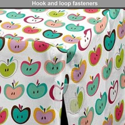 Ambesonne Fruits Dog Crate Cover, Retro Style Fruit Illustration Youthful Food Organic Eating Design, Easy To Use Pet Kennel Cover For Small Dogs Puppies Kittens, 22 Inch, Seafoam Multicolor -Dog Supplies Store 61csyZ5IbAL