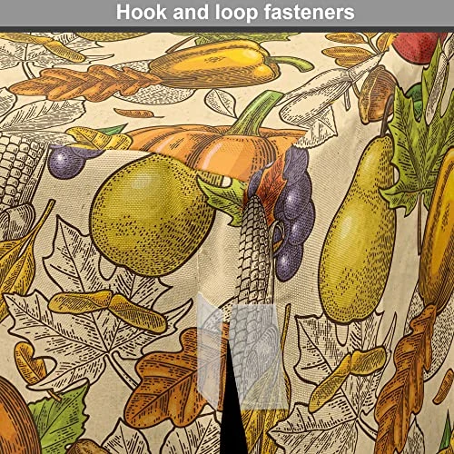 Lunarable Harvest Dog Crate Cover, Happy Thanksgiving Food Pumpkin Tomato Corn Pepper Maple Leaf Acorn Cooking Theme, Easy To Use Pet Kennel Cover For Small Dogs Puppies Kittens, 42 Inch, Multicolor 3 Lunarable Harvest Dog Crate Cover, Happy Thanksgiving Food Pumpkin Tomato Corn Pepper Maple Leaf Acorn Cooking Theme, Easy To Use Pet Kennel Cover For Small Dogs Puppies Kittens, 42 Inch, Multicolor - Image 3