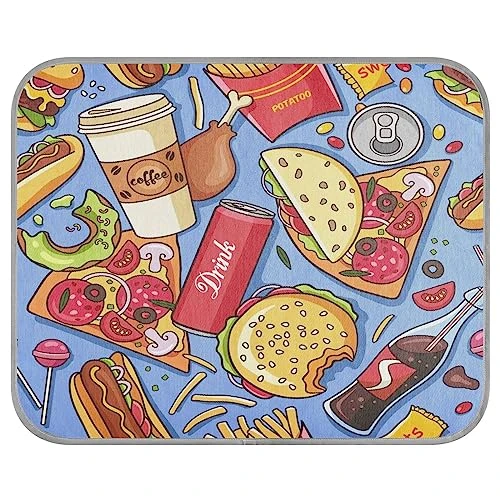 Kigai Delicious Food Dog Cooling Mat Reusable Breathable Pet Mat Washable Dog Crate Pad For Small Medium Large Dogs & Cats 1 Kigai Delicious Food Dog Cooling Mat Reusable Breathable Pet Mat Washable Dog Crate Pad For Small Medium Large Dogs & Cats