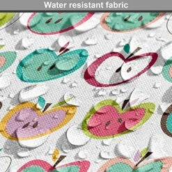 Ambesonne Fruits Dog Crate Cover, Retro Style Fruit Illustration Youthful Food Organic Eating Design, Easy To Use Pet Kennel Cover For Small Dogs Puppies Kittens, 22 Inch, Seafoam Multicolor -Dog Supplies Store 61k4SVuLpPL