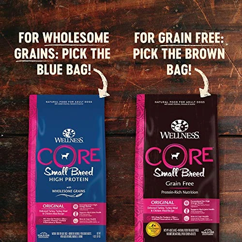 Wellness CORE Wholesome Grains Small Breed Original Recipe, 12 Pound Bag 2 Wellness CORE Wholesome Grains Small Breed Original Recipe, 12 Pound Bag - Image 2