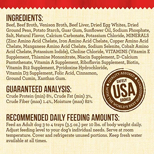 Merrick Lil' Plates Grain Free Small Dog Food, Teeny Texas Steak Tips Dinner Recipe, Wet Dog Food - (12) 3.5 Oz. Tubs 4 Merrick Lil' Plates Grain Free Small Dog Food, Teeny Texas Steak Tips Dinner Recipe, Wet Dog Food - (12) 3.5 Oz. Tubs - Image 4