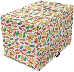 Lunarable Pepper Dog Crate Cover, Vegetarian Food And Vegetables Pattern Exotic Hot Ingredients Mexican Cusine Element, Easy To Use Pet Kennel Cover For Small Dogs Puppies Kittens, 42 Inch, Multicolor 27 Lunarable Pepper Dog Crate Cover, Vegetarian Food And Vegetables Pattern Exotic Hot Ingredients Mexican Cusine Element, Easy To Use Pet Kennel Cover For Small Dogs Puppies Kittens, 42 Inch, Multicolor -Dog Supplies Store 61rbWk1hcWL. AC 6