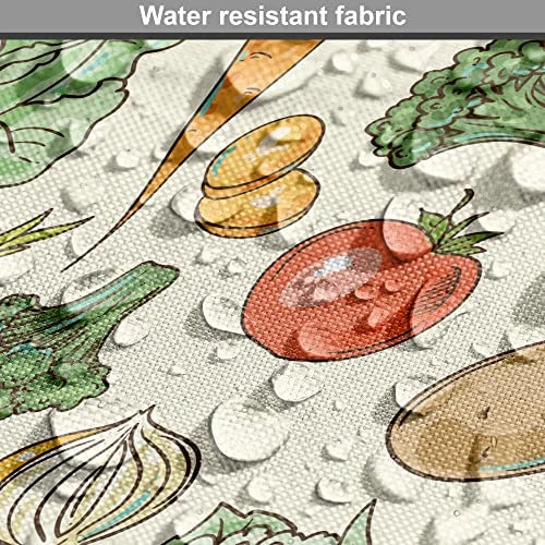 Lunarable Vegetable Dog Crate Cover, Colorful Scene Of Colorful Healthy Veggies Organic Foods Harvest Season, Easy To Use Pet Kennel Cover For Small Dogs Puppies Kittens, 48 Inch, White And Multicolor 4 Lunarable Vegetable Dog Crate Cover, Colorful Scene Of Colorful Healthy Veggies Organic Foods Harvest Season, Easy To Use Pet Kennel Cover For Small Dogs Puppies Kittens, 48 Inch, White And Multicolor - Image 4