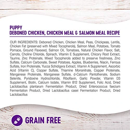 Wellness Complete Health Natural Grain Free Dry Puppy Food, Chicken & Salmon, 24-Pound Bag 4 Wellness Complete Health Natural Grain Free Dry Puppy Food, Chicken & Salmon, 24-Pound Bag - Image 4